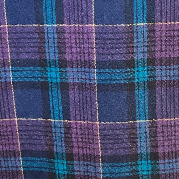 Southern Lady Vintage Oversize Wool Blend Tartan Plaid Blazer Fall Aesthetic-16P - Picture 11 of 12